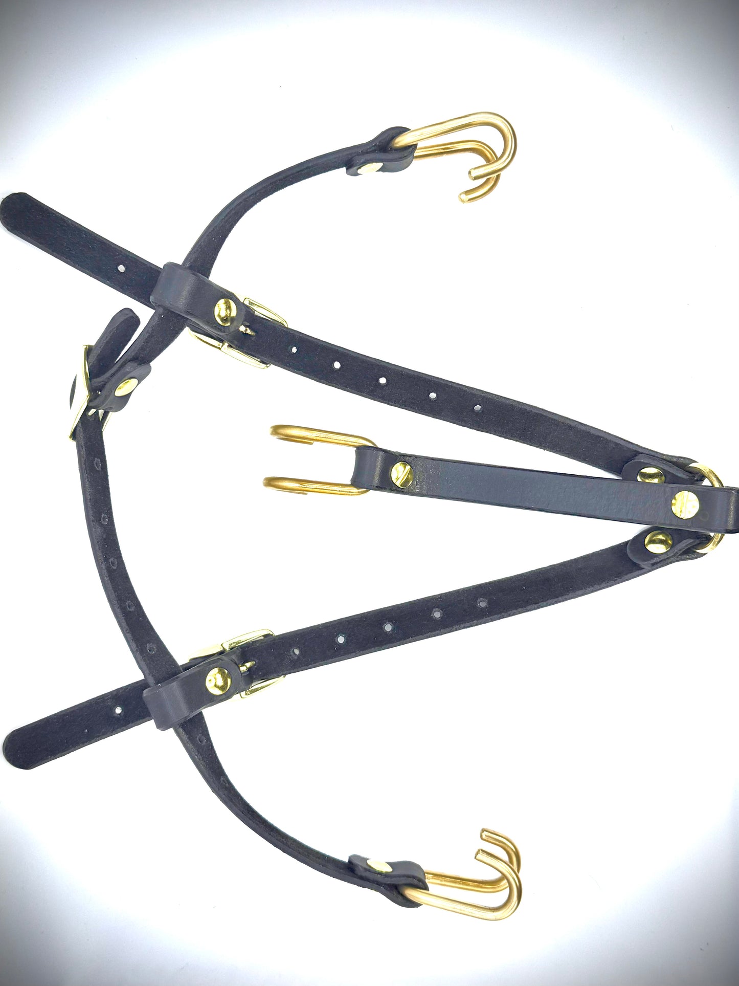Leather Nose and mouth spreader harness -BDSM-Handmade