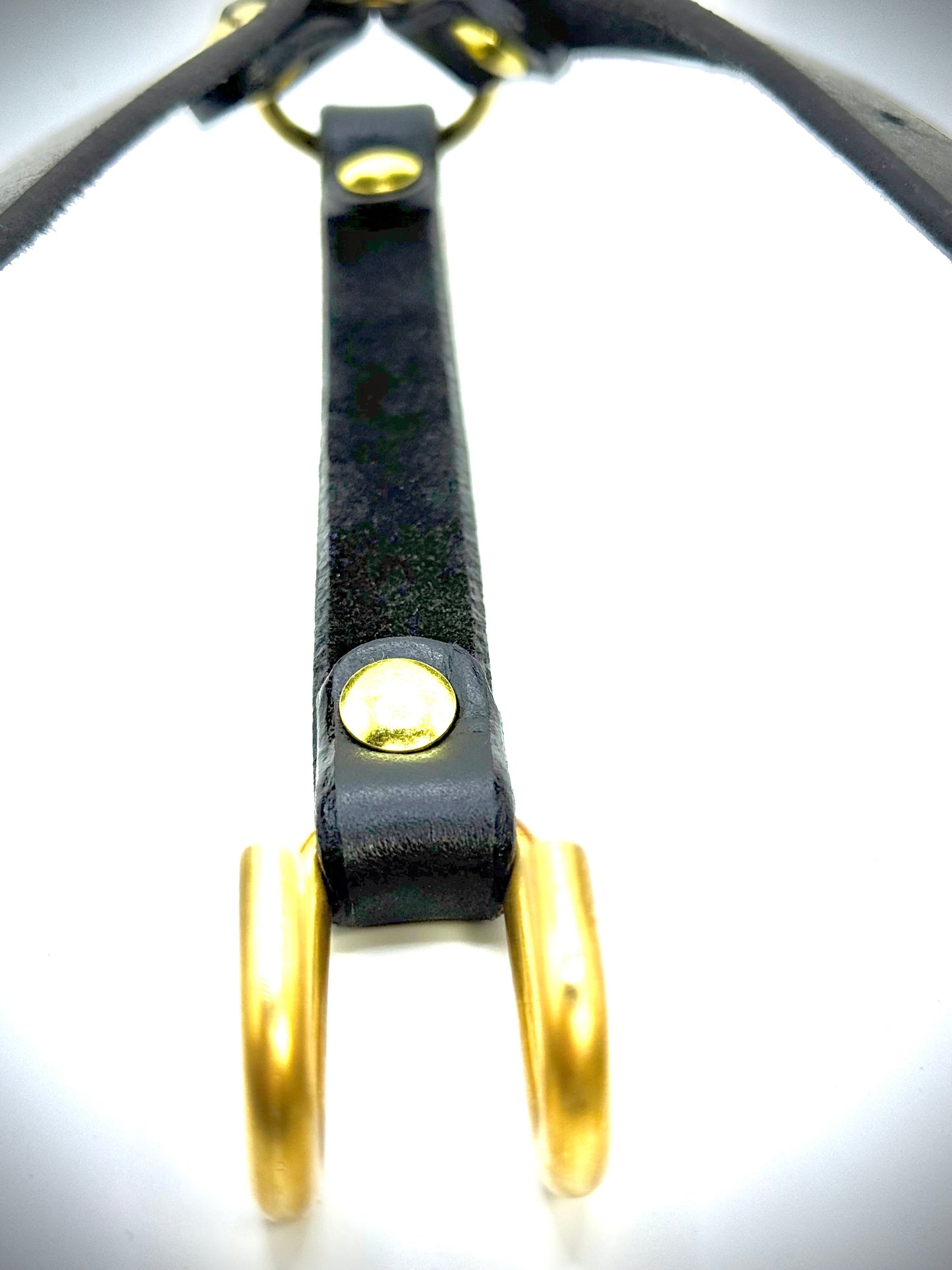 Leather Nose and mouth spreader harness -BDSM-Handmade