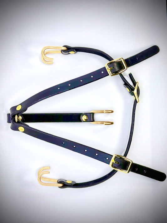 Leather Nose and mouth spreader harness -BDSM-Handmade
