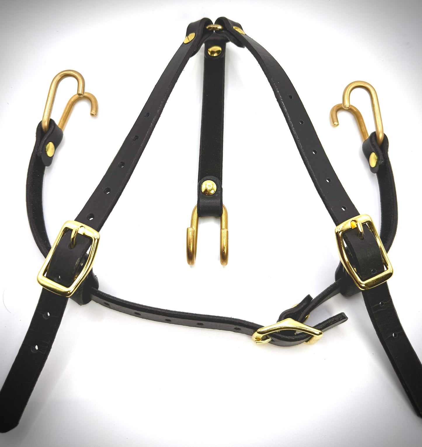 Leather Nose and mouth spreader harness -BDSM-Handmade