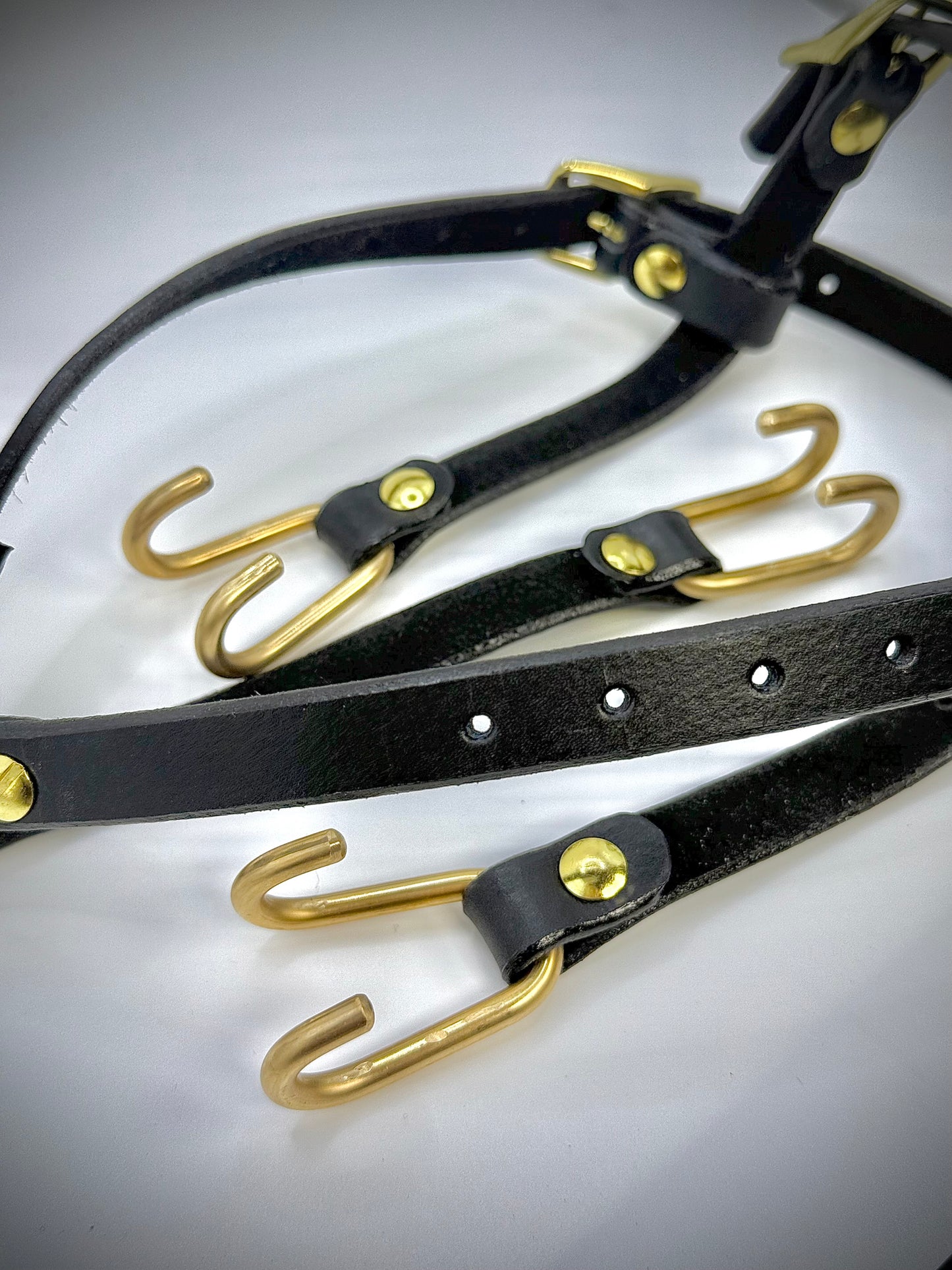 Leather Nose and mouth spreader harness -BDSM-Handmade